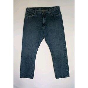 Wrangler Relaxed Regular Fit Blue Denim Jeans Men's Size 38x32